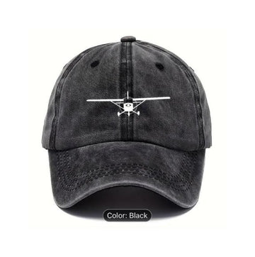 Tech Design Sea Plane Baseball Cap Embroidered Cotton