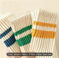6 Pairs Of Women'S Anti Odor & Sweat Absorption Fashion Crew Socks