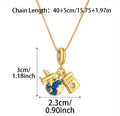 Elegant Travel-Themed Pendant Necklace