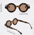 Vintage Round Tortoise Shell Sunglasses