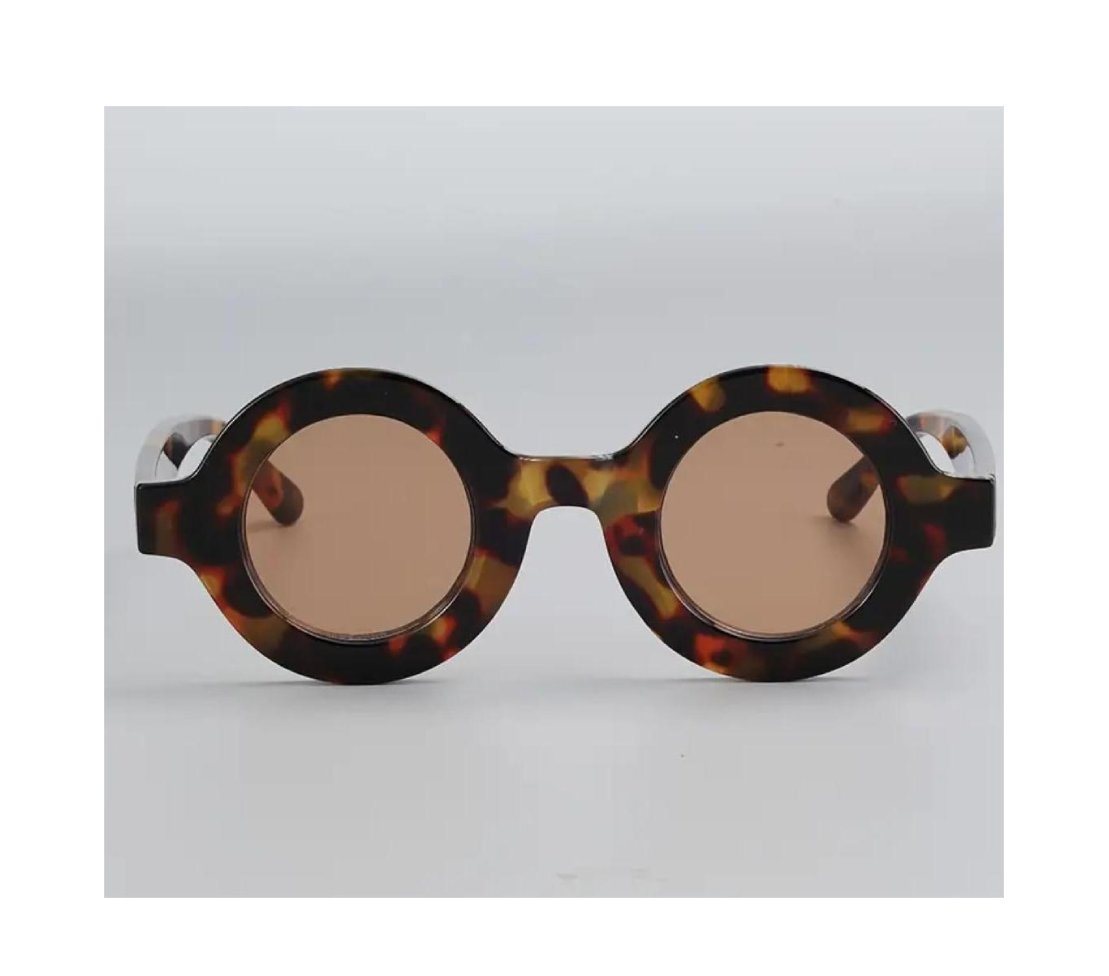 Vintage Round Tortoise Shell Sunglasses