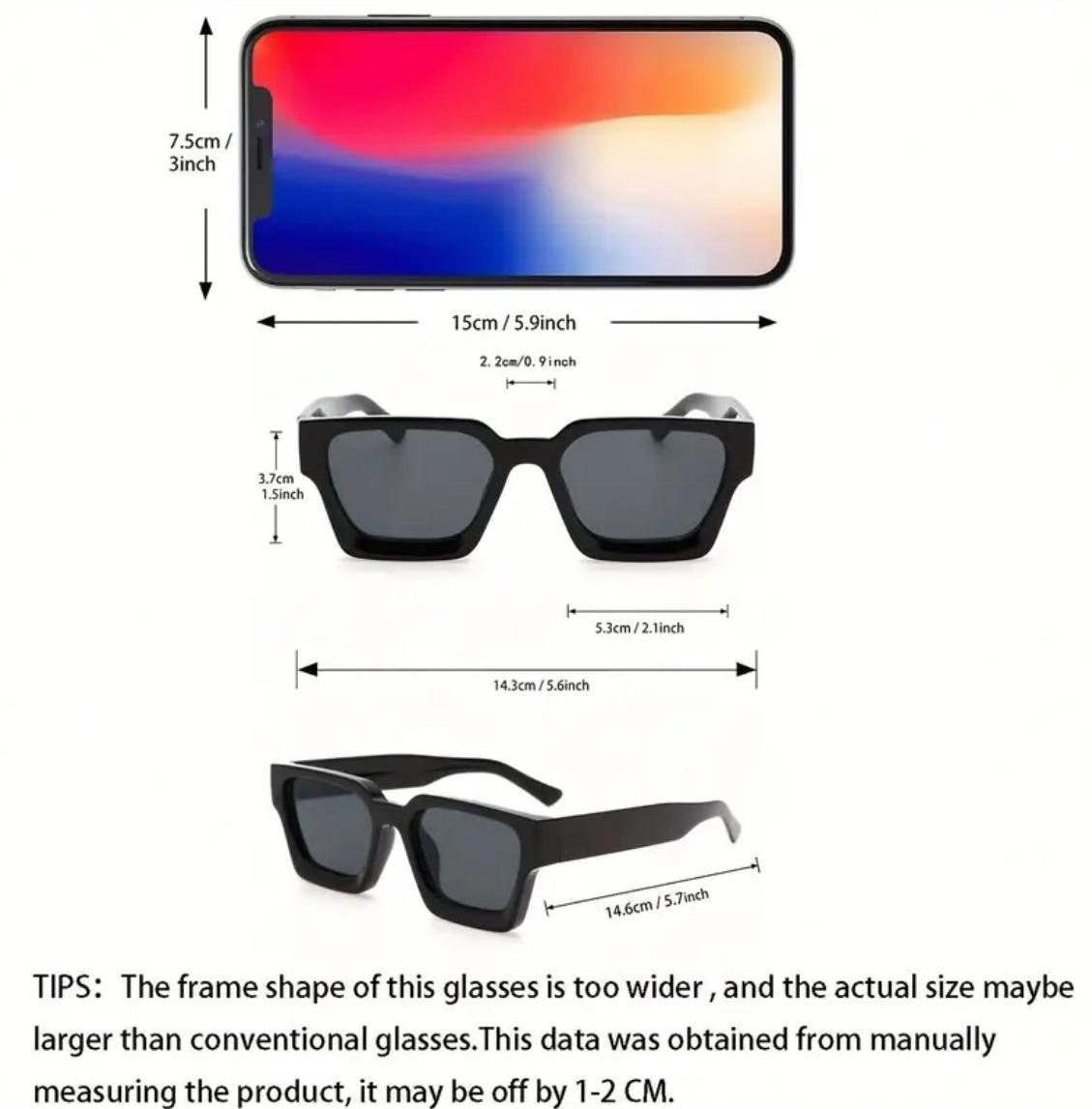 Square Fashion SunGlasses for Men & Women
