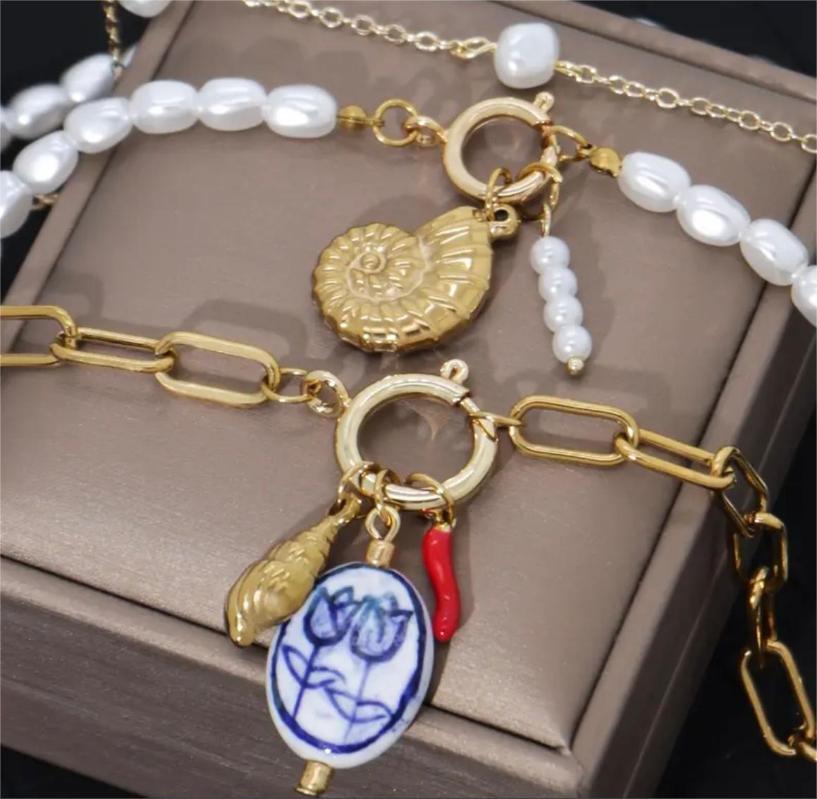 conch shell pendant necklaces chain