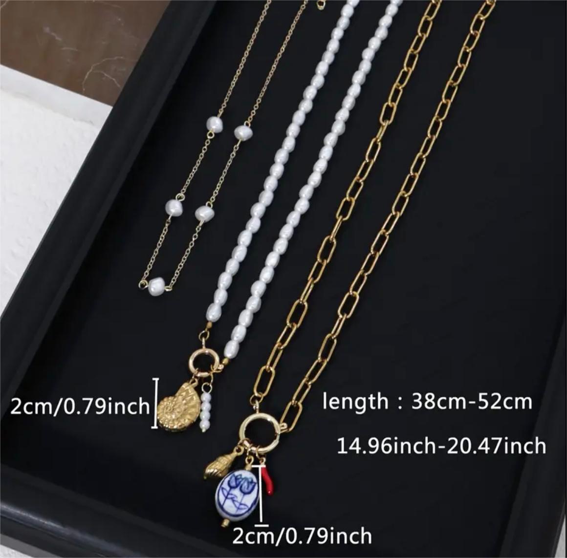 conch shell pendant necklaces chain