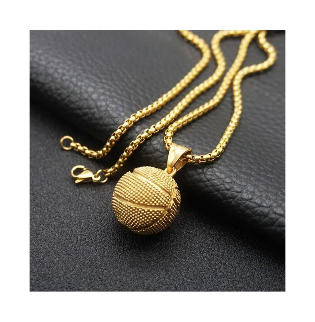 Basketball Pendant Necklace