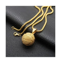 Basketball Pendant Necklace