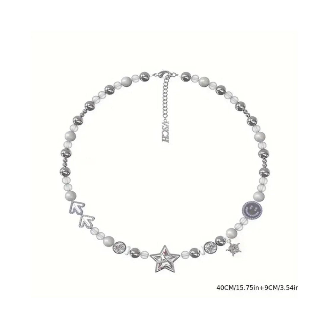 Single Layer Irregular Pearl Chain Necklace