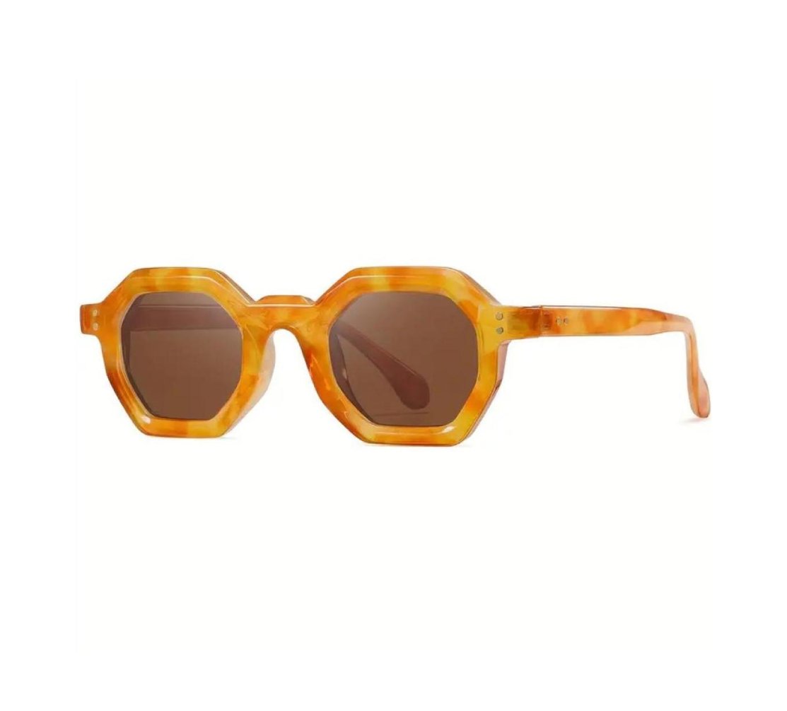 kimorn Retro Thick Polygonal Chunky Sunglasses