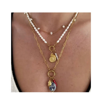 conch shell pendant necklaces chain